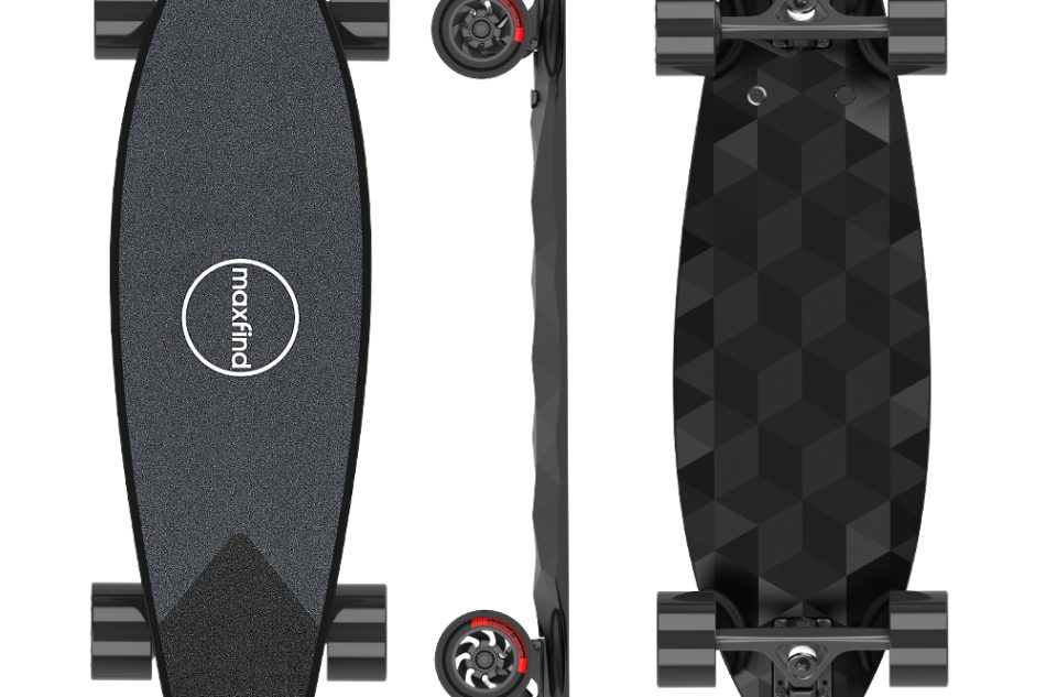 4 wheels hub pu tire electric skateboard (4)